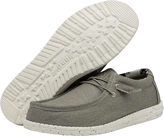 110380500 Hey Dude Men's Wally Stretch Beige 10 - Like New