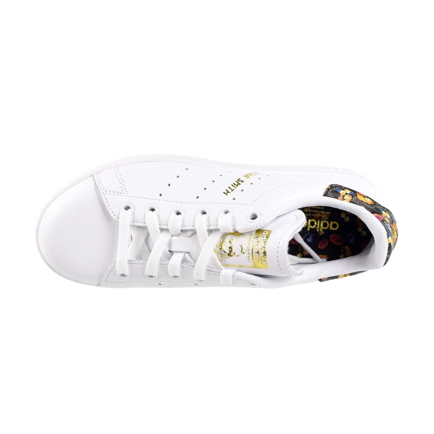 Adidas Stan Smith Womens Shoes Floral Footwear White/Gold