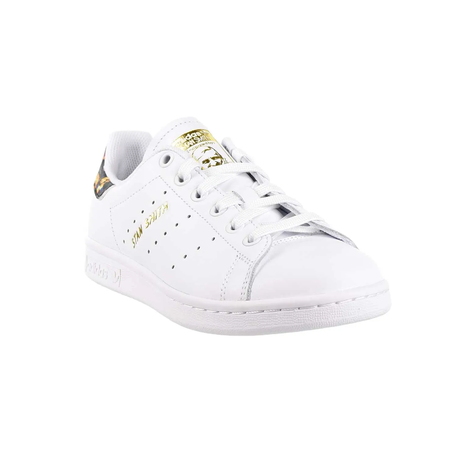 Adidas Stan Smith Womens Shoes Floral Footwear White/Gold