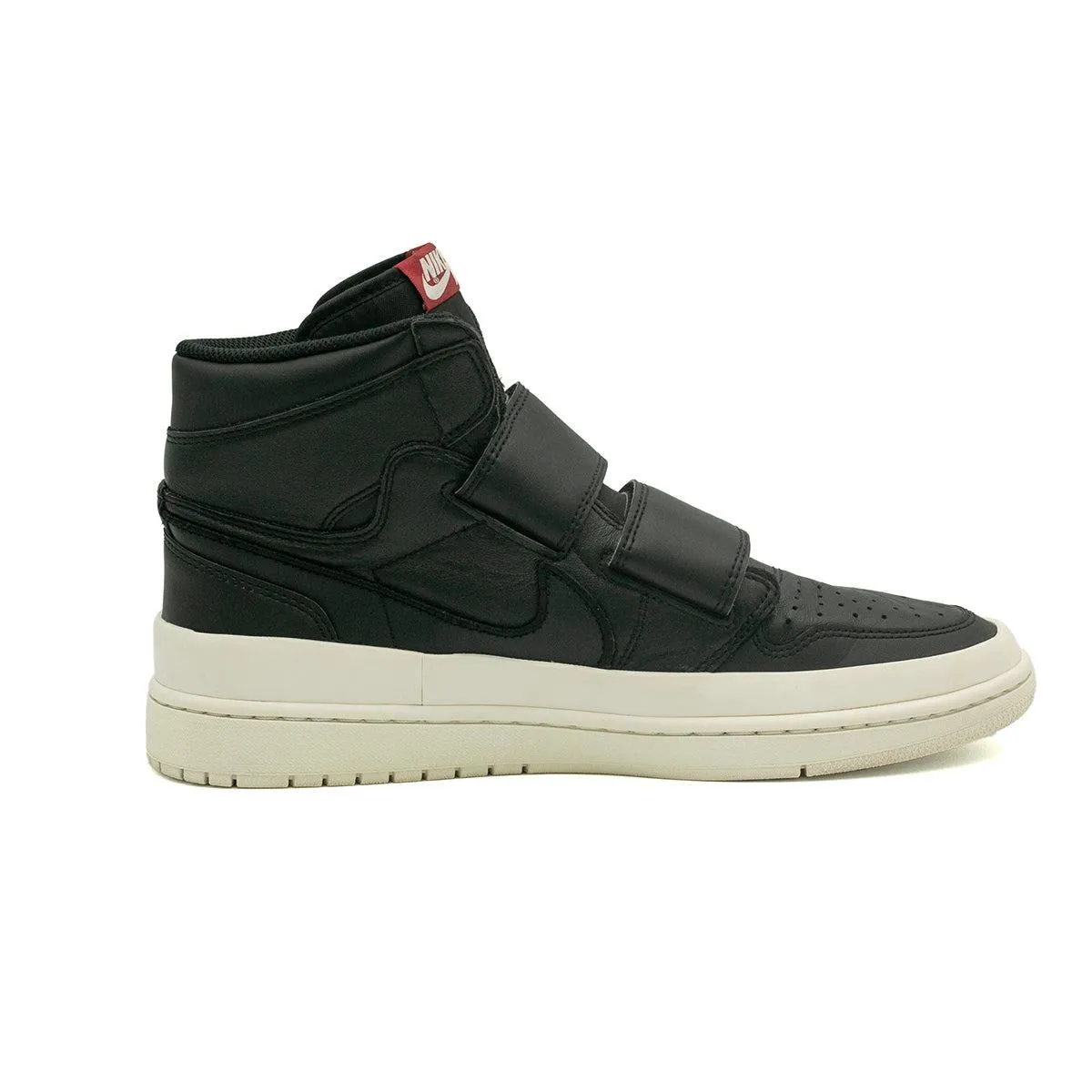 Air Jordan 1 Retro Double Strap High-Top Sneakers Leather Black Colour For Men