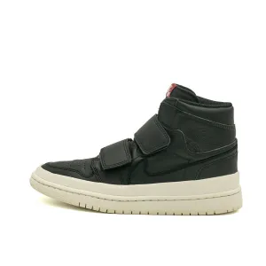 Air Jordan 1 Retro Double Strap High-Top Sneakers Leather Black Colour For Men