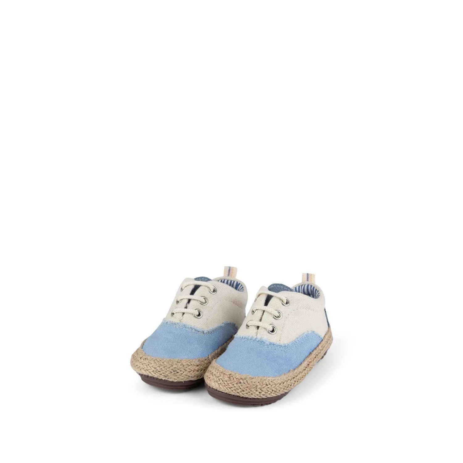 Blue/Cream Eco Derby Shoes