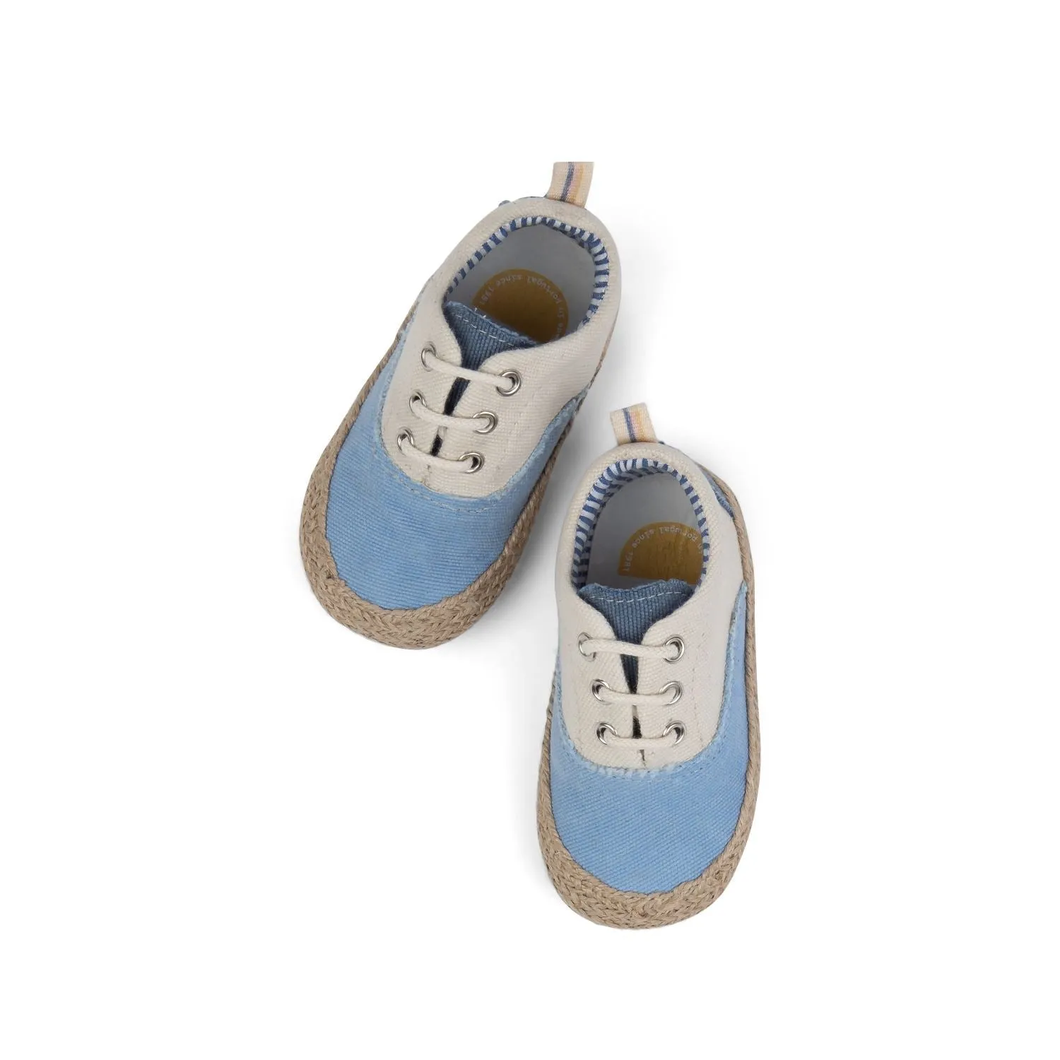 Blue/Cream Eco Derby Shoes