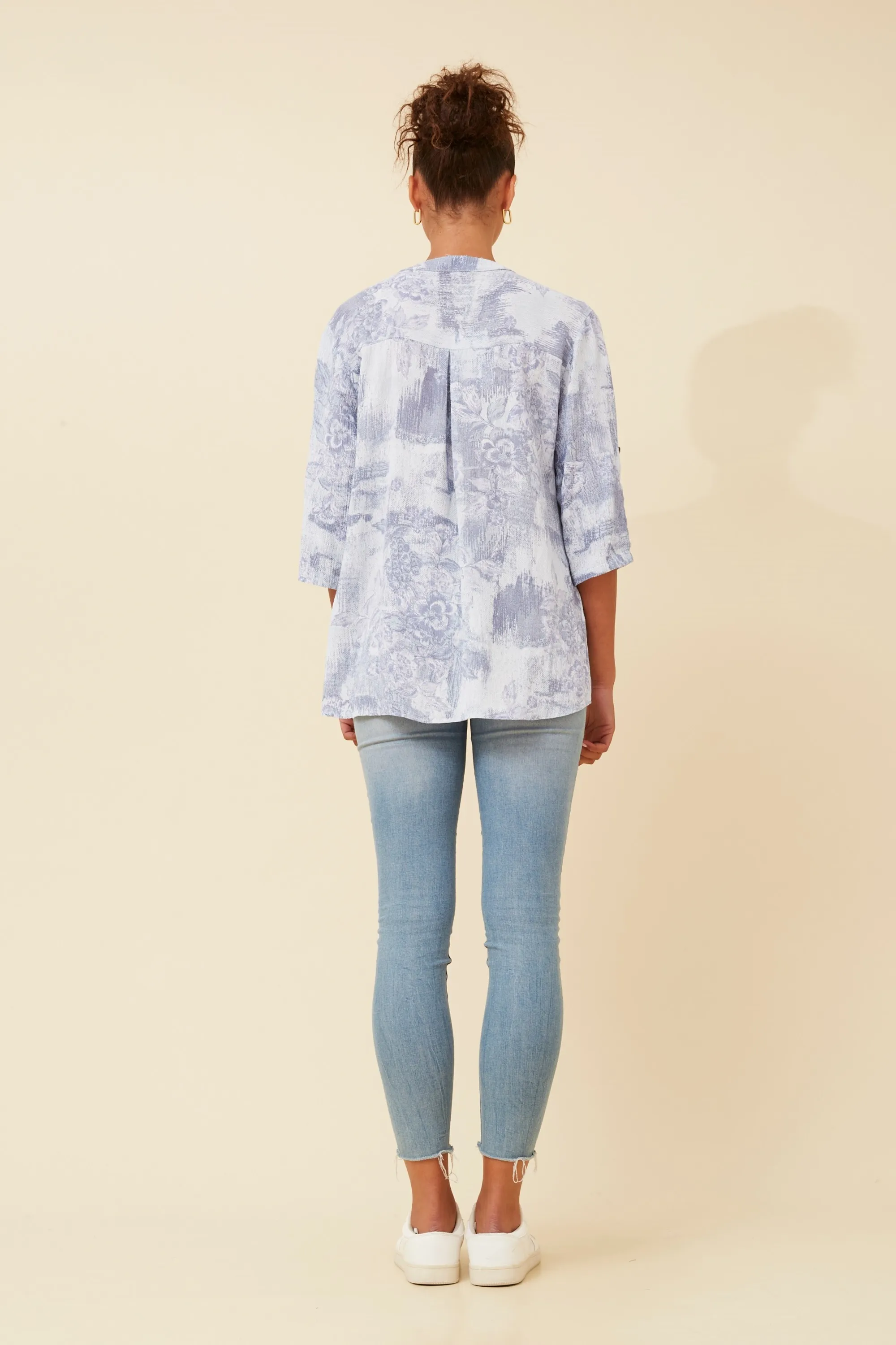 Botegga Sequin Detail Printed Top