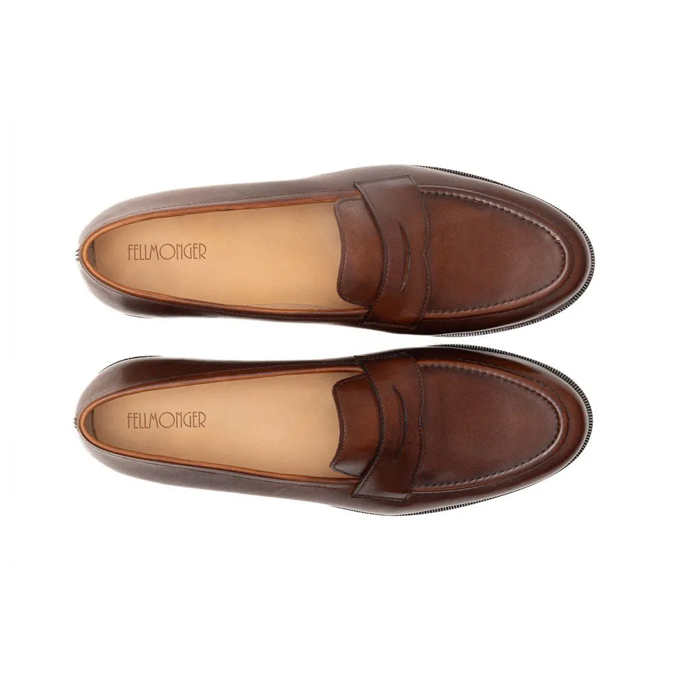 Brown Penny Short Vamp Loafers