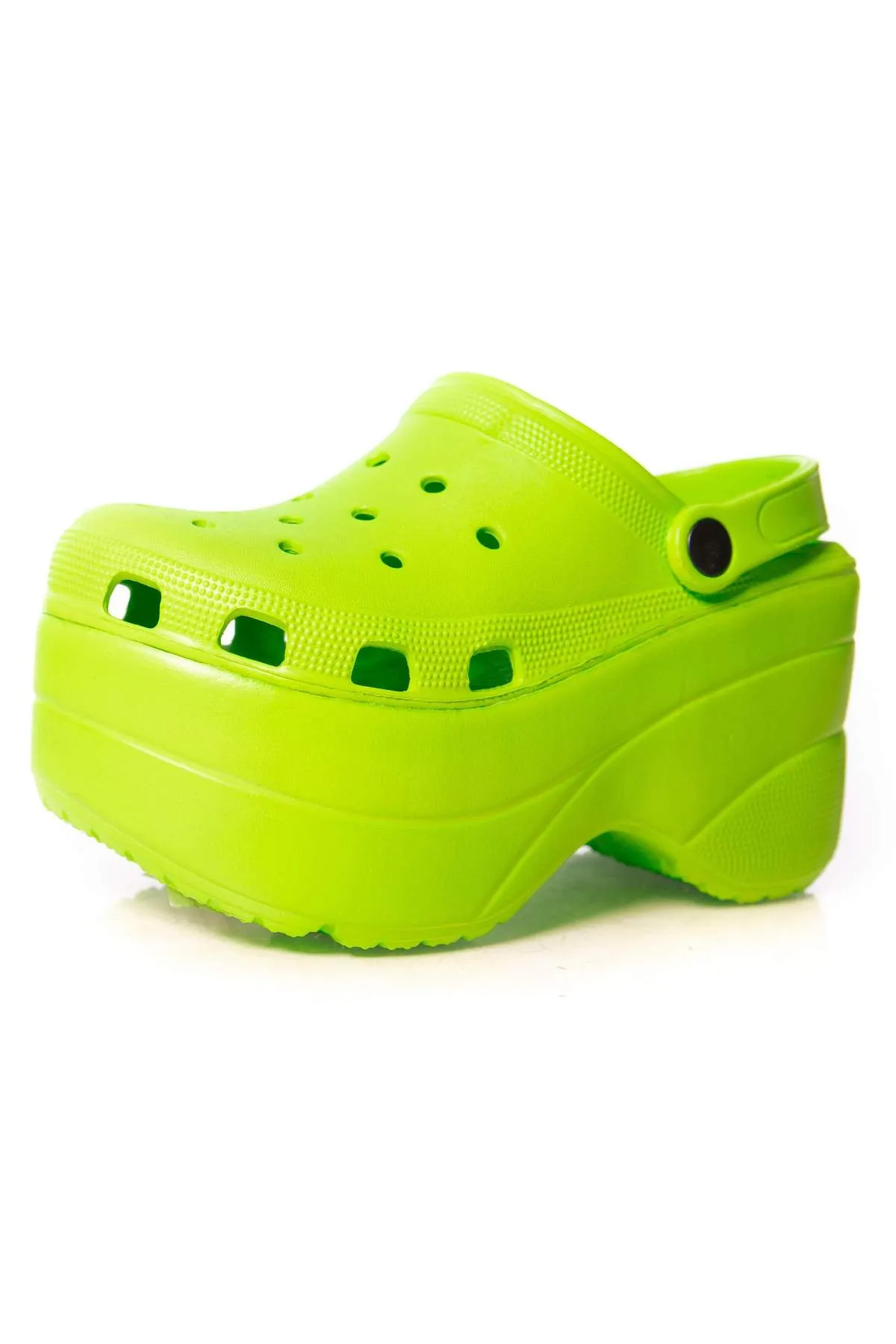 Cape Robbin Gardener Lime Platform Clogs Slippers Fashion Comfortable Shoes