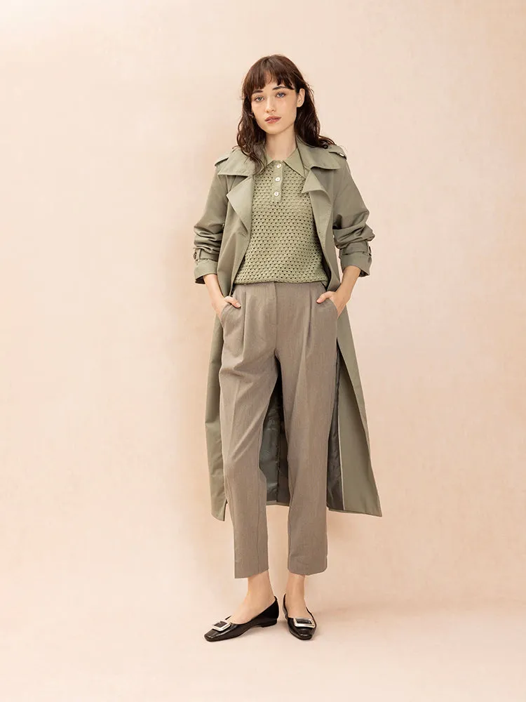 Daeva Silver Buckle Flats