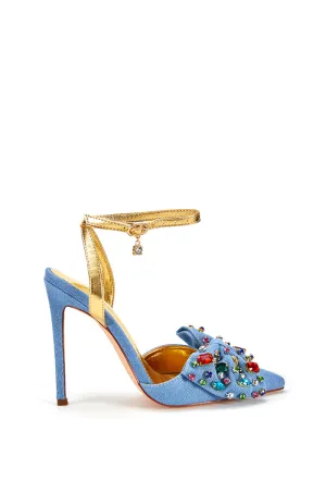 ELIZA-DENIM BOW PUMP