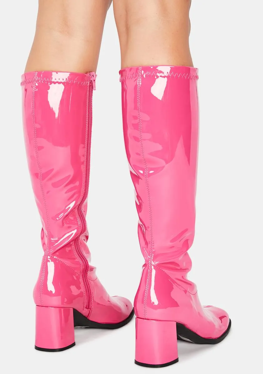 Groove Squad Patent Gogo Boots