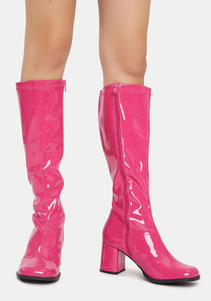 Groove Squad Patent Gogo Boots