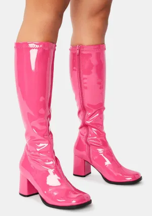 Groove Squad Patent Gogo Boots