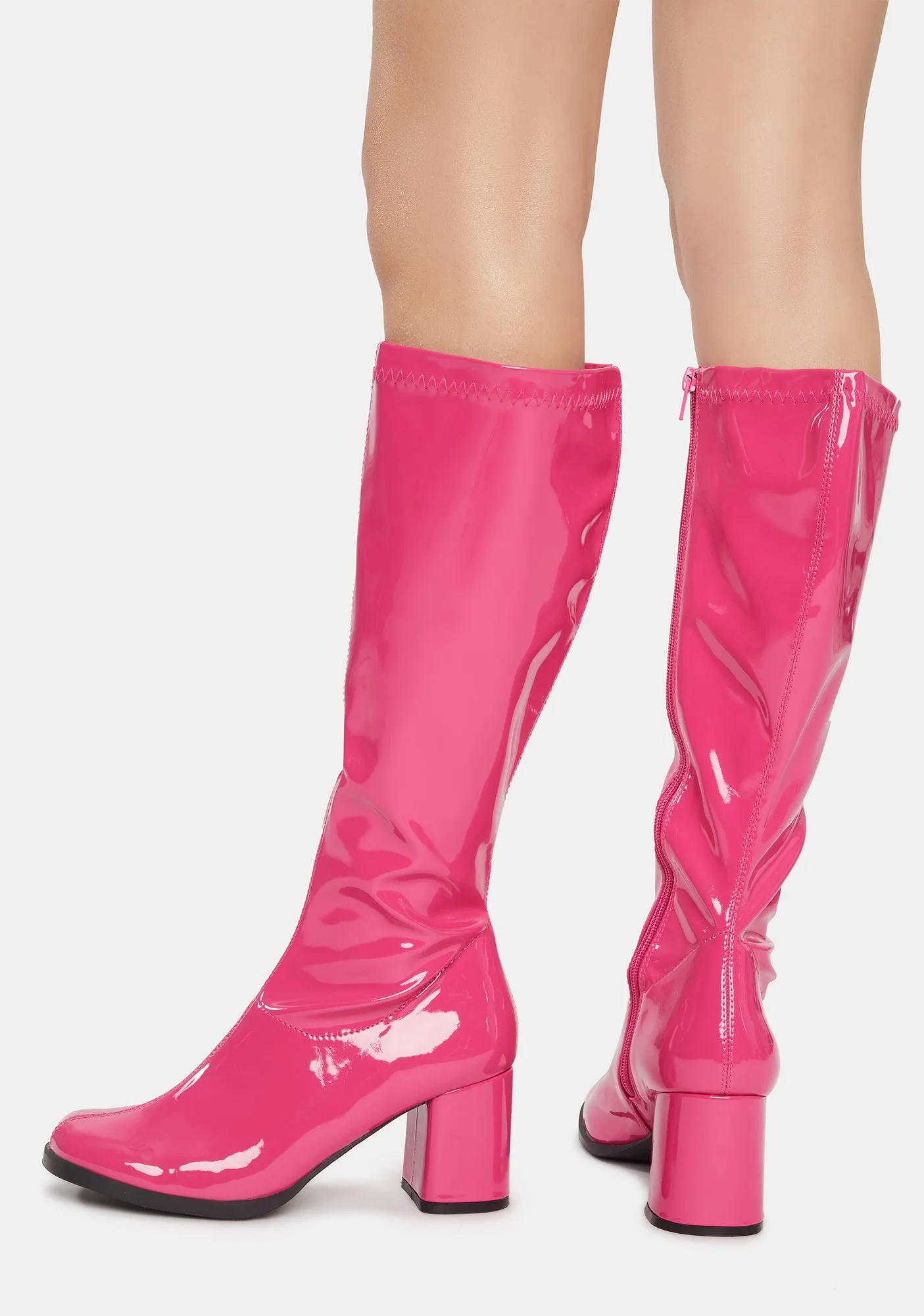 Groove Squad Patent Gogo Boots