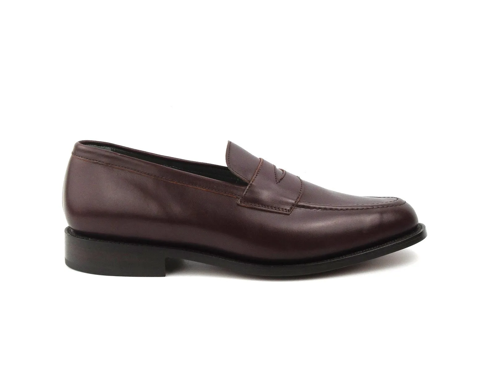 Jermyn Street Penny Loafer - Burgundy Lightweight Calf