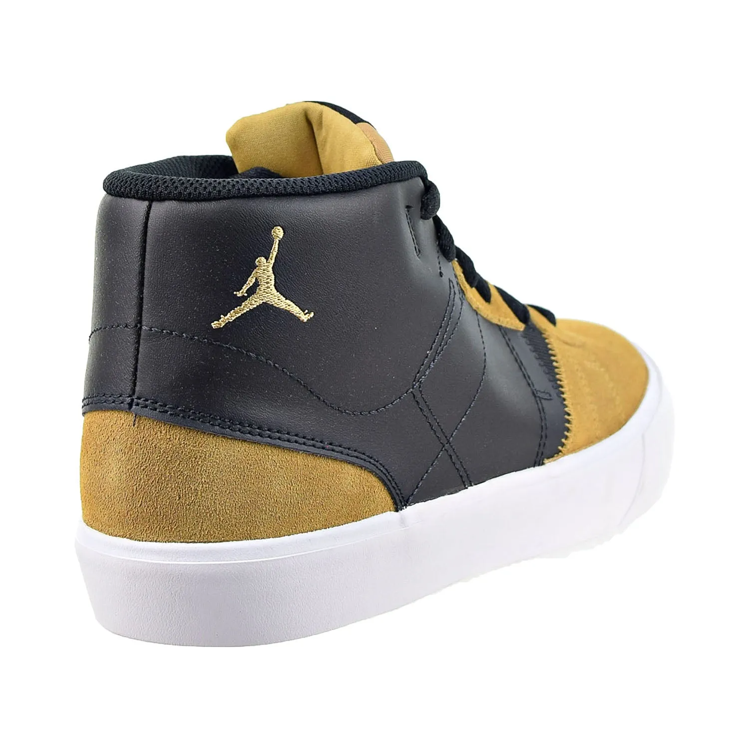 Jordan Series Mid Men's Shoes Black-White-Elemental Gold-Washed Teal
