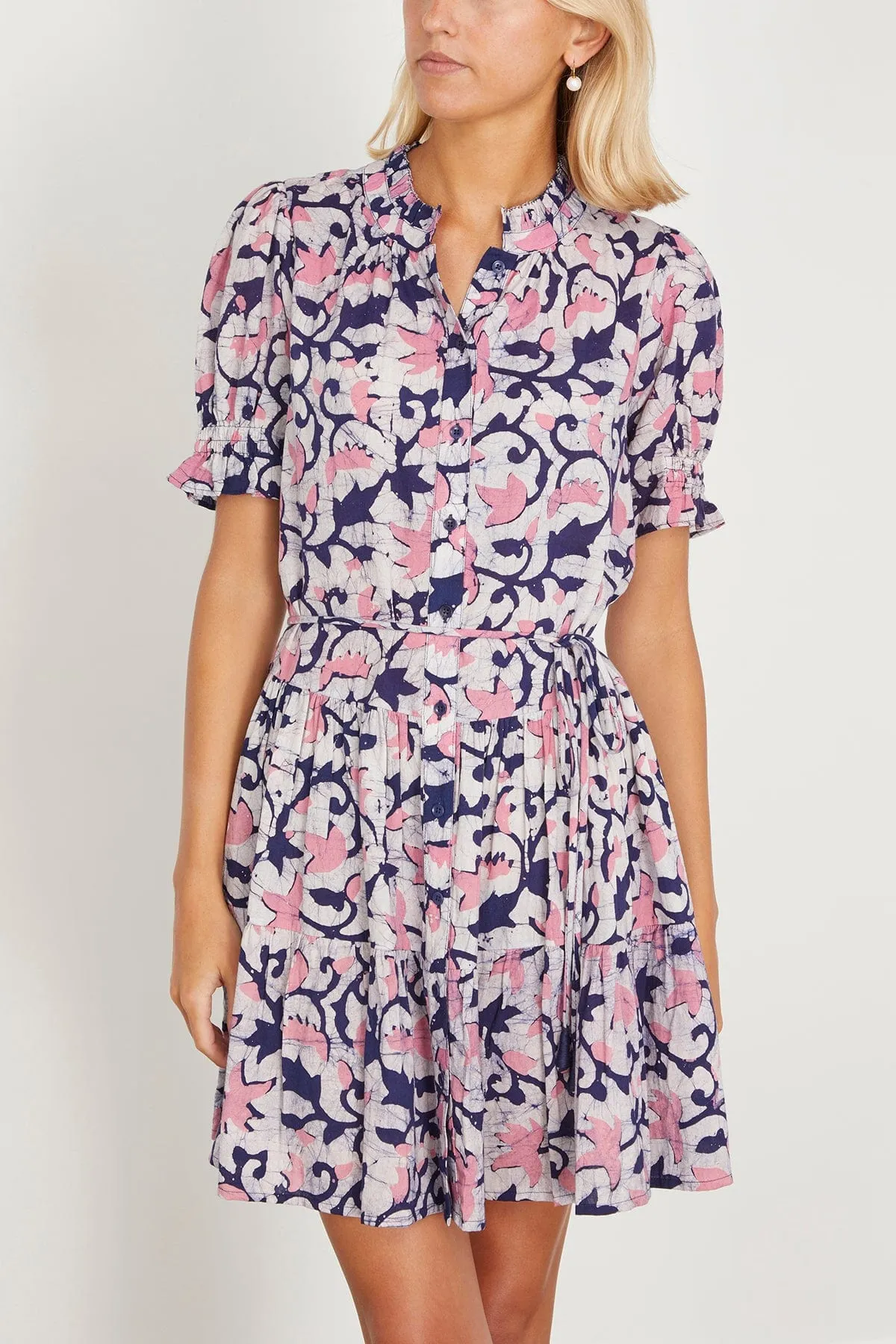 Las Alturas Mini Dress in La Vid Batik Rosa