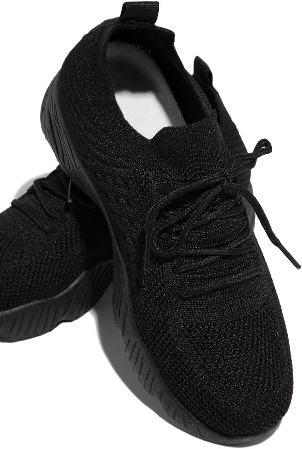 Lausiuoe Running Shoes For Women Arch Support Slip On Walking Shoes Non Slip Breathable Workout Tennis Shoes Sneakers