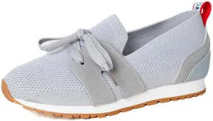 Lausiuoe Slip On Sneakers Women Arch Support Breathable Mesh Walking Shoes Fashion Comfort Running Tennis Gym Workout Shoes