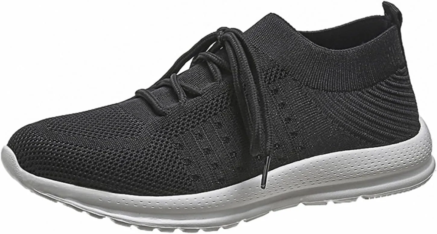 Lausiuoe Sneakers For Women Trendy Slip On Breathable Mesh Walking Fashion Sneaker Comfort Non Slip Running Tennis Shoes