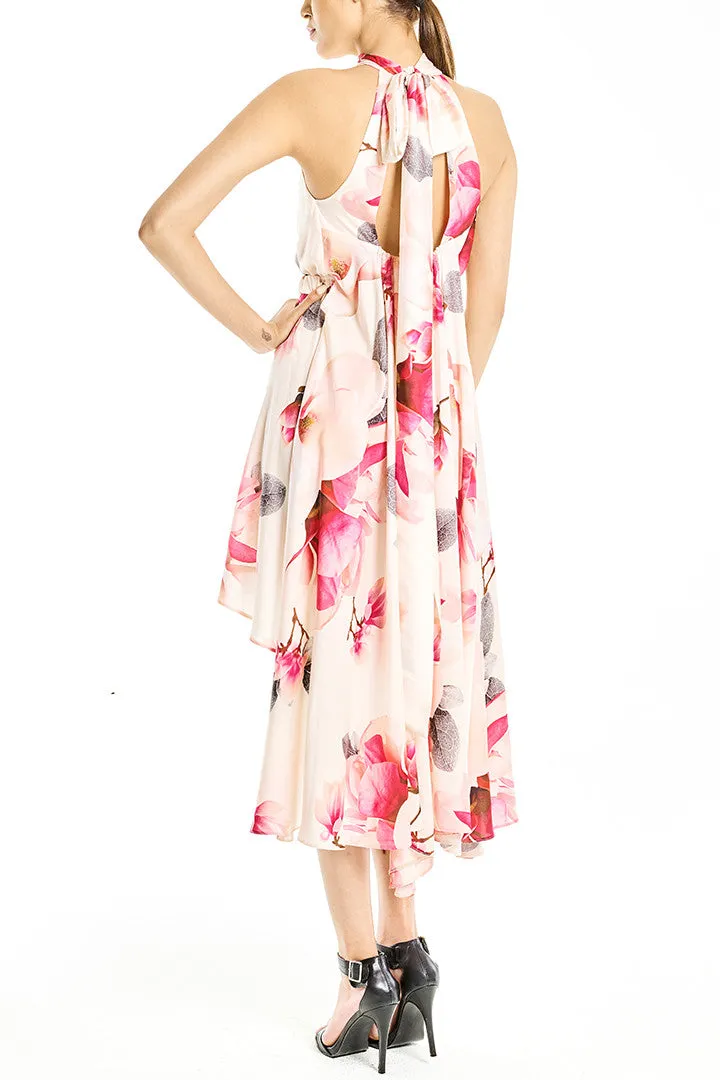 Layered Silk-Satin Dress