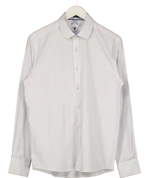 Marc Darcy White Penny Collar Shirt UK L