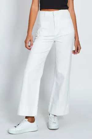 Monaco Milan Wide Leg Jean - White