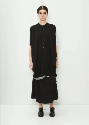 Panel Cotton Blend Shirt