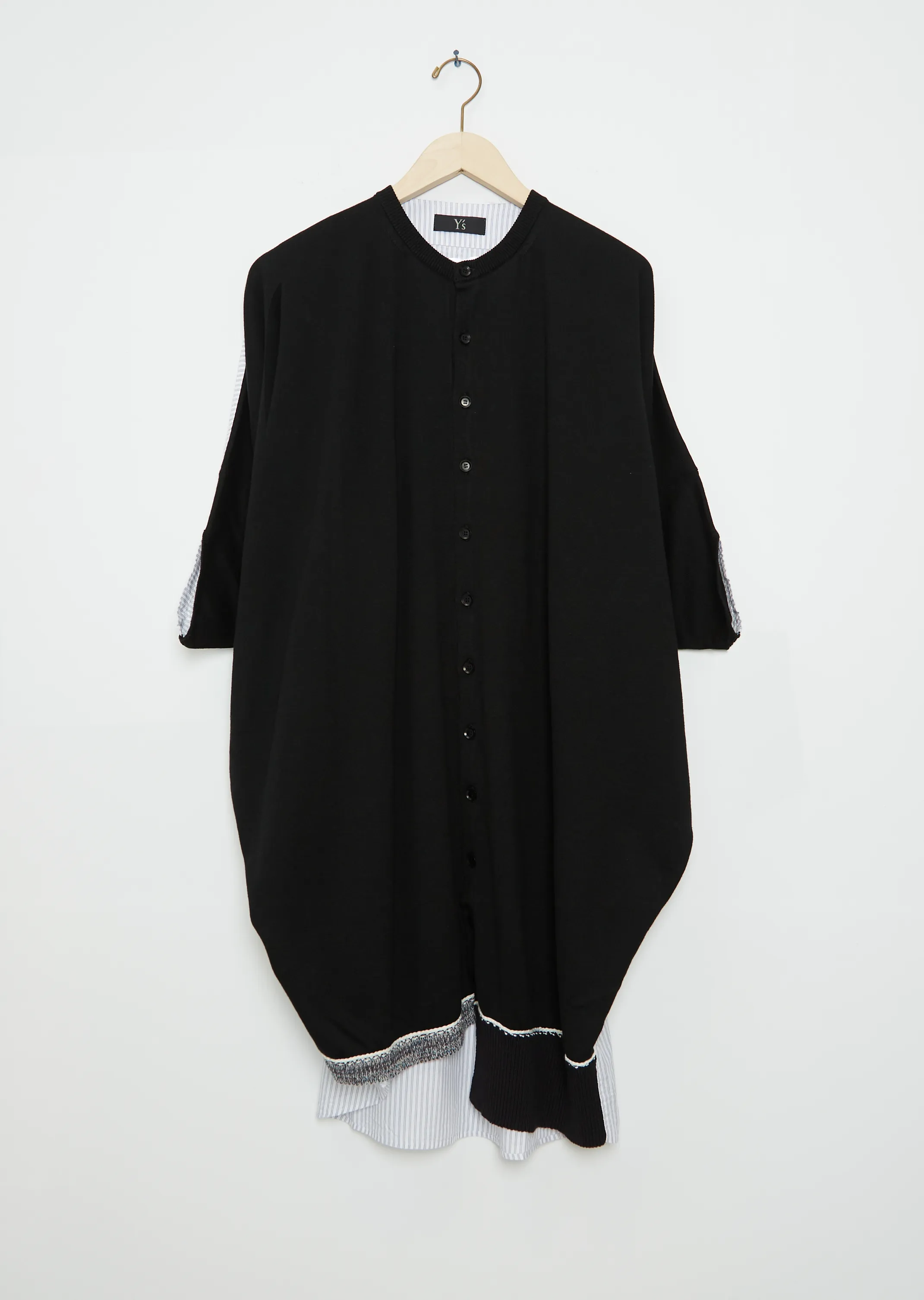 Panel Cotton Blend Shirt