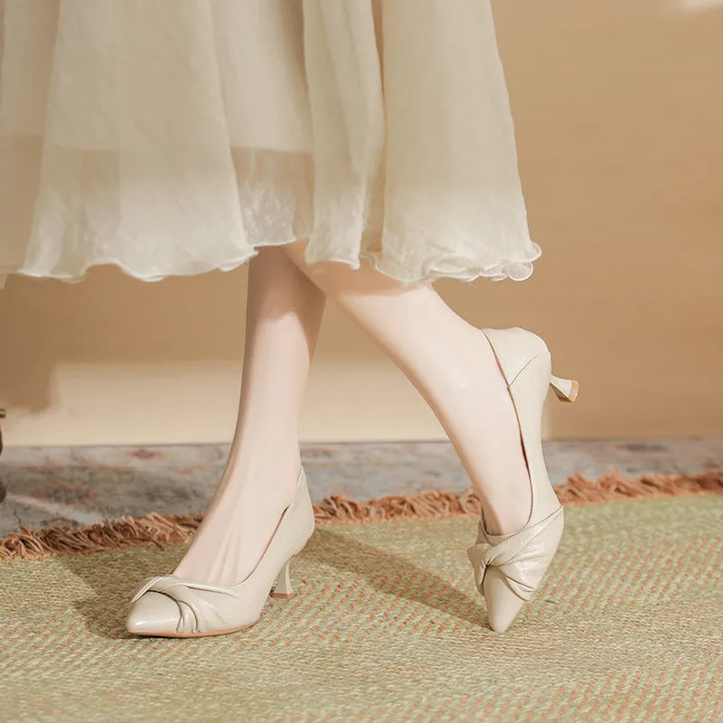 Point Toe Kitten Heels Pumps