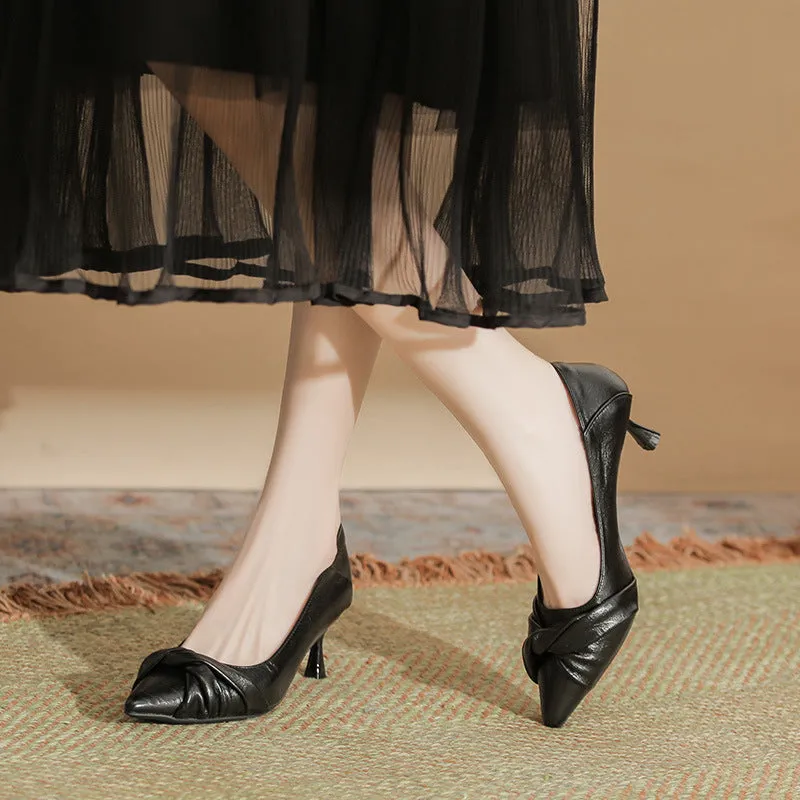 Point Toe Kitten Heels Pumps