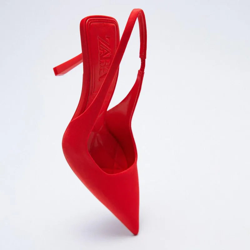 Point Toe Slingback Pumps