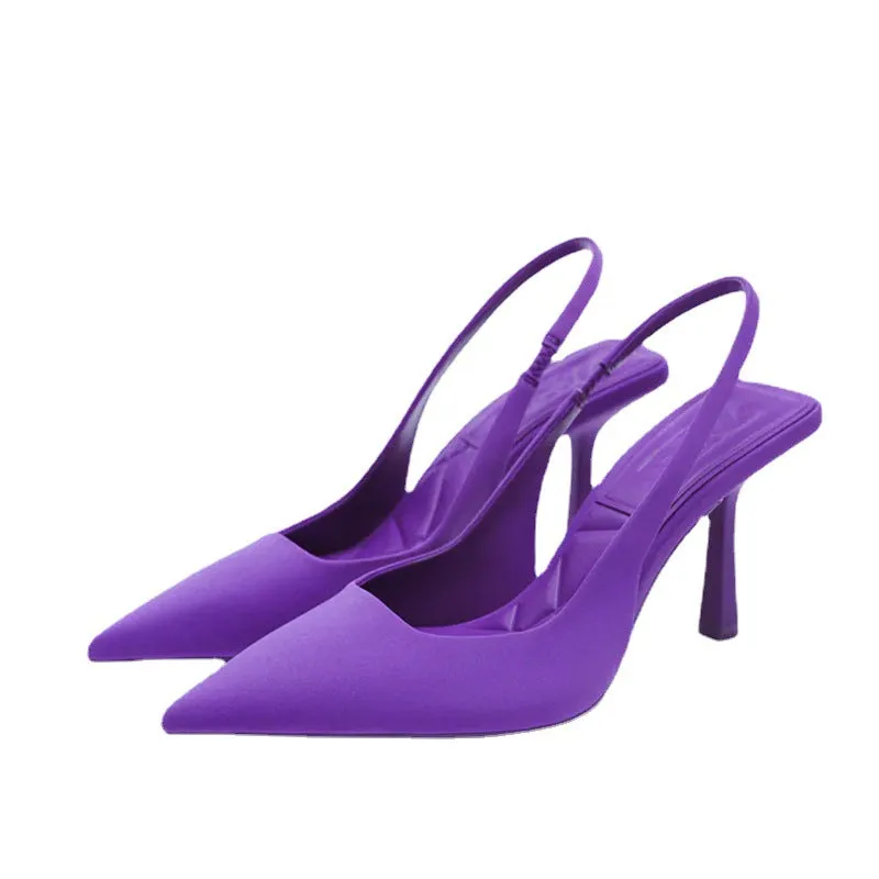 Point Toe Slingback Pumps