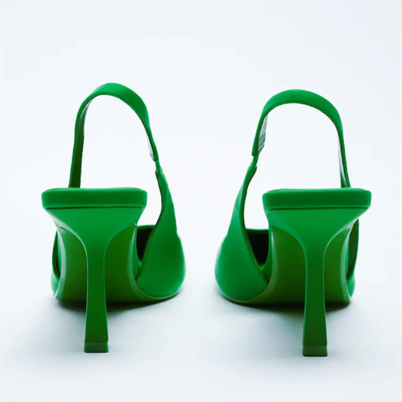 Point Toe Slingback Pumps
