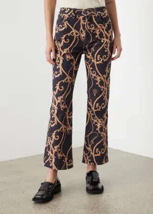Printed Denim Jeans
