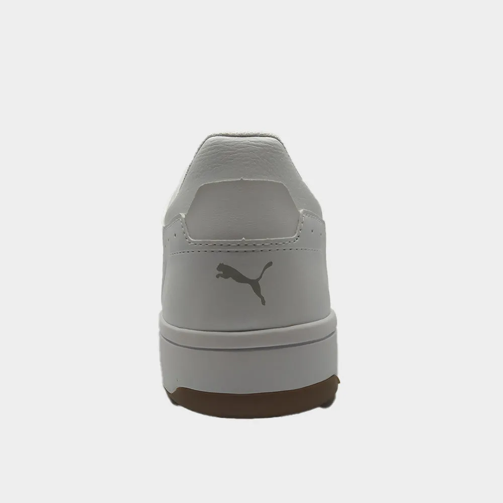 Puma Mens Rebound V6 Low Sneakers White/gum _ 183431 _ White