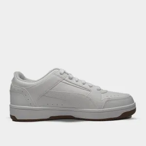 Puma Mens Rebound V6 Low Sneakers White/gum _ 183431 _ White