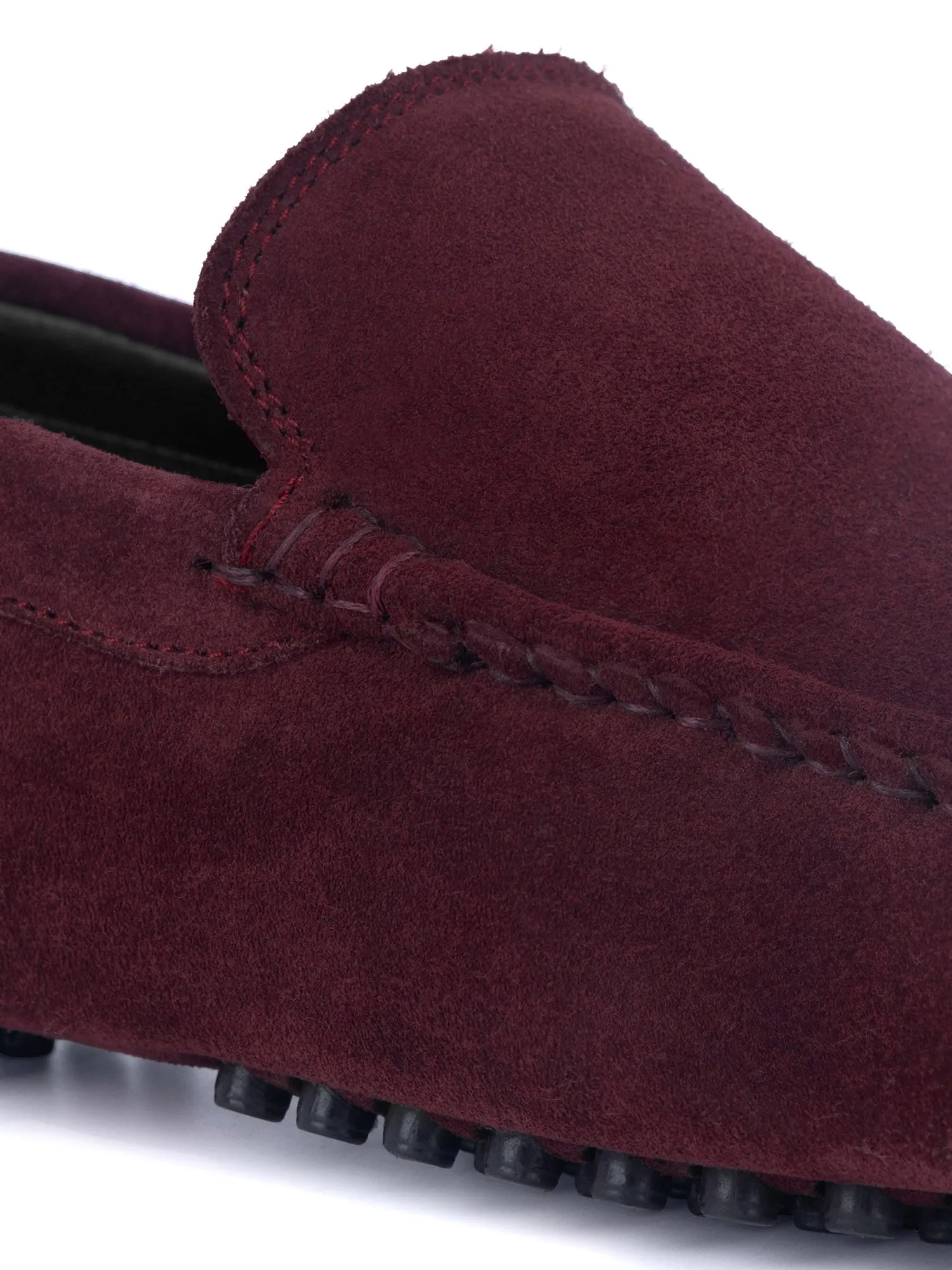 Rosewood Handmade Italian Suede Leather Slip-On Penny Loafers