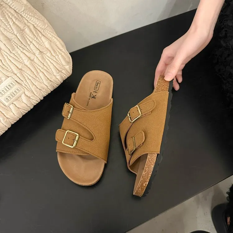 Round Toe Flats Sandals