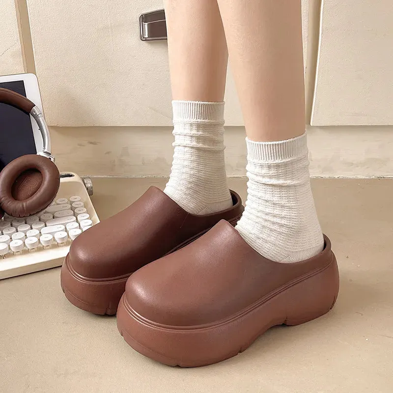 Round Toe Platform Sandals