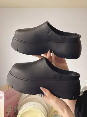 Round Toe Platform Sandals