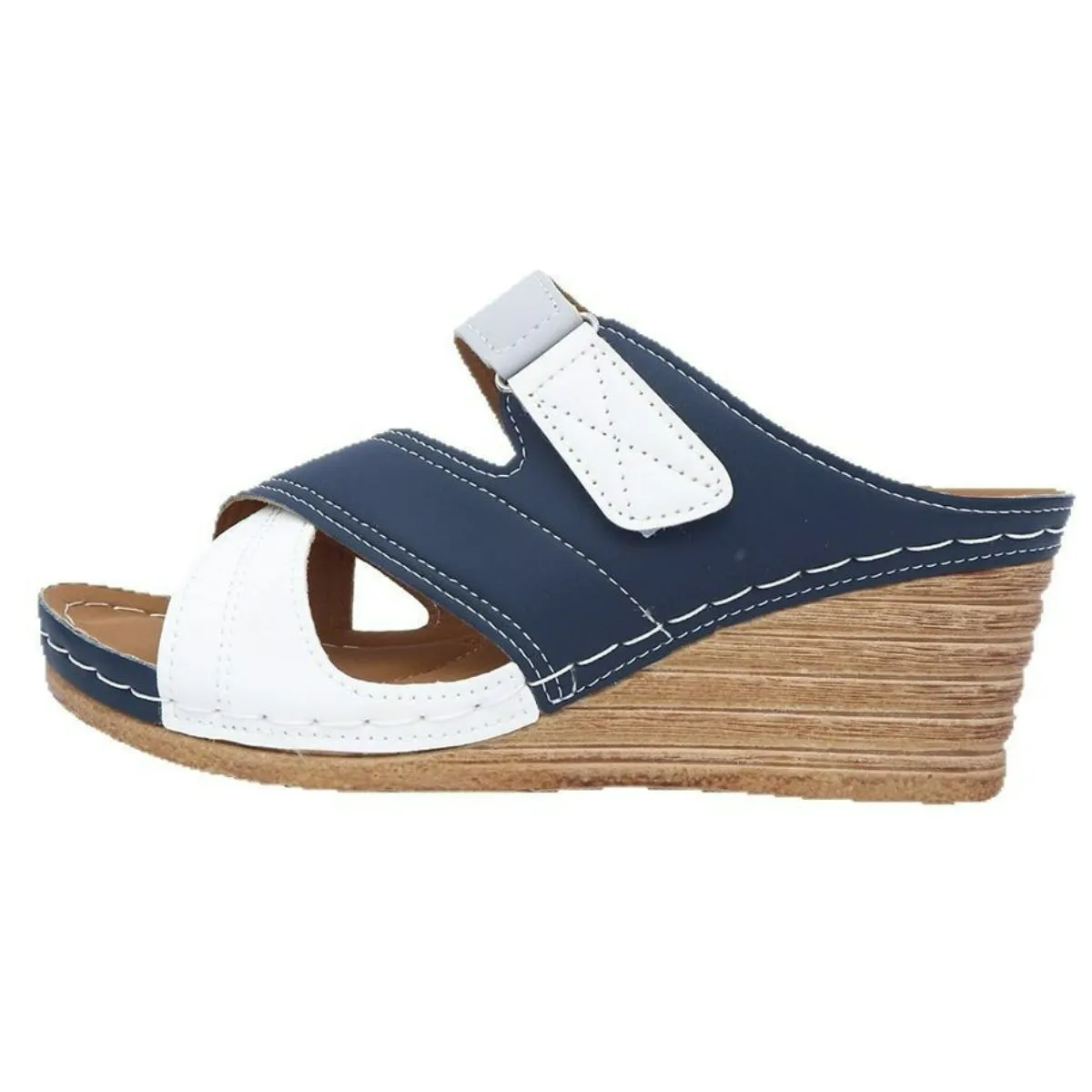 Round Toe Wedge Sandals