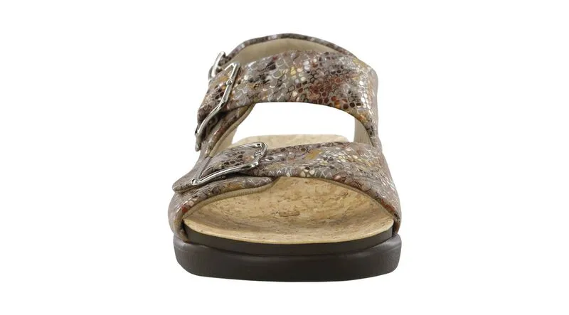 SAS Women's Relaxed Casual Sandals Multisnake Taupe
