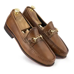 Tan Horsebit Loafers