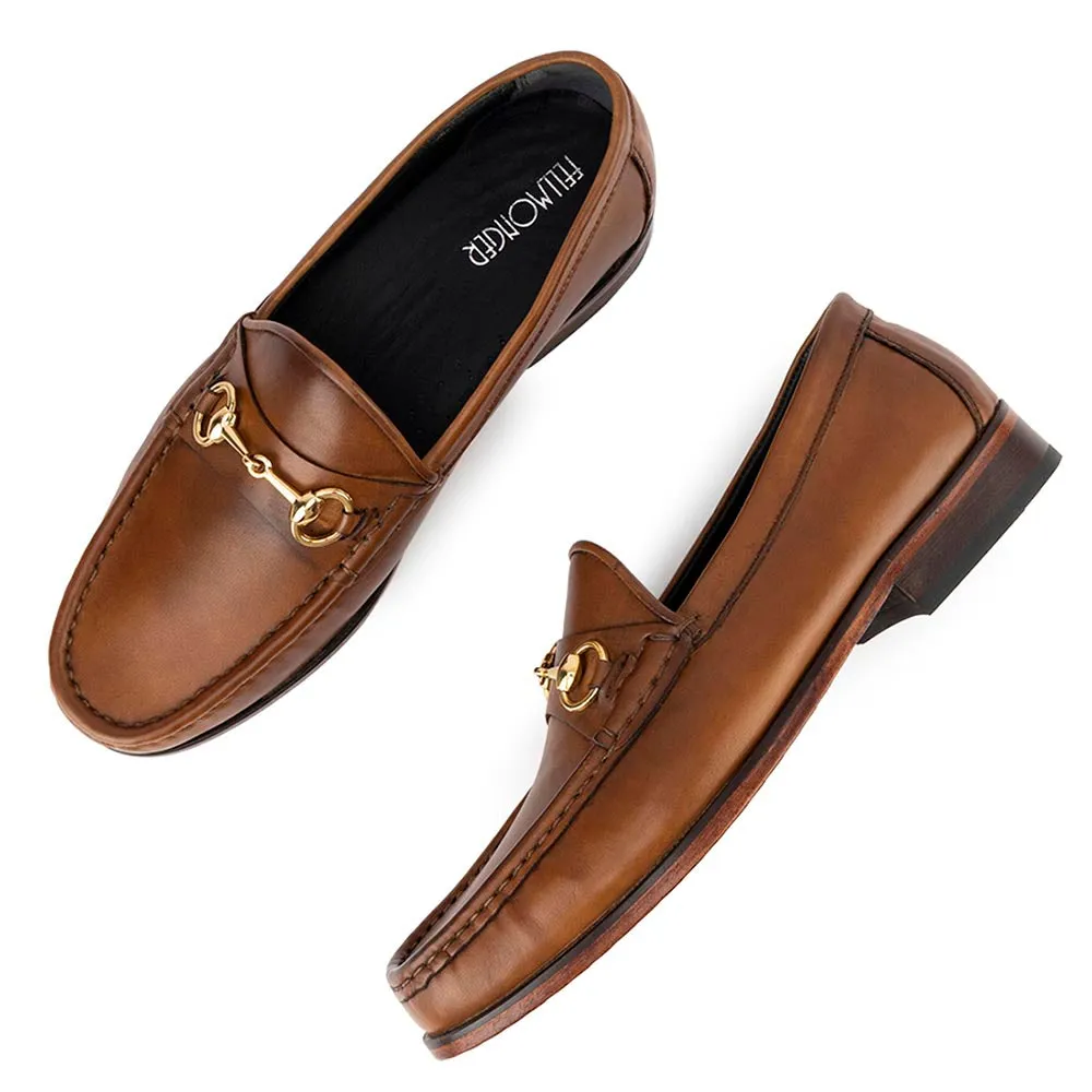 Tan Horsebit Loafers