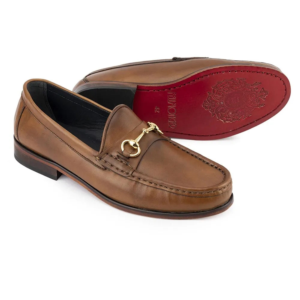 Tan Horsebit Loafers