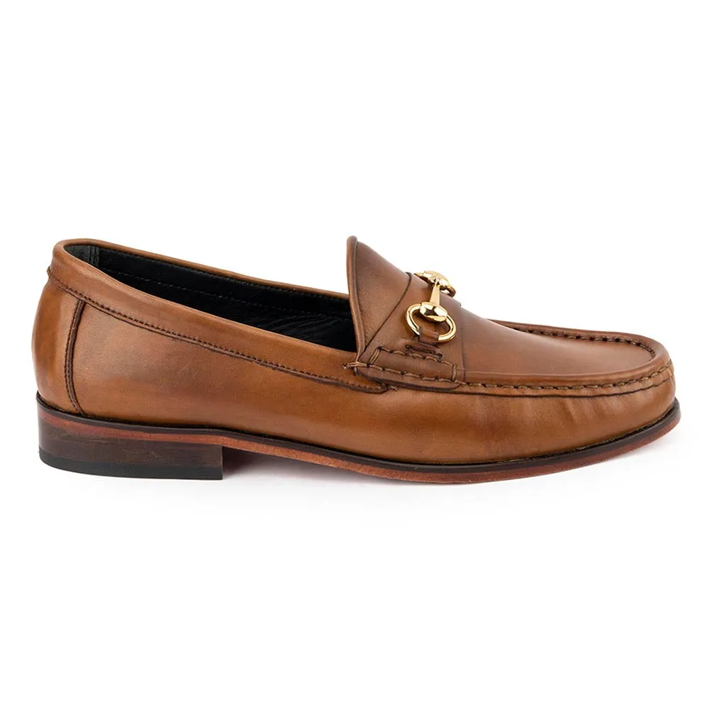 Tan Horsebit Loafers