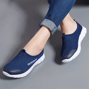 Women Sneakers Breathable Mesh Fashion Outdoor Walking Shoes Plus Size