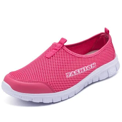 Women Sneakers Breathable Mesh Fashion Outdoor Walking Shoes Plus Size